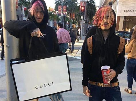 lil pump with gucci|lil peep gucci gang.